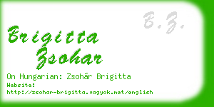 brigitta zsohar business card
