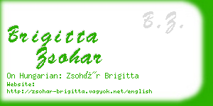 brigitta zsohar business card